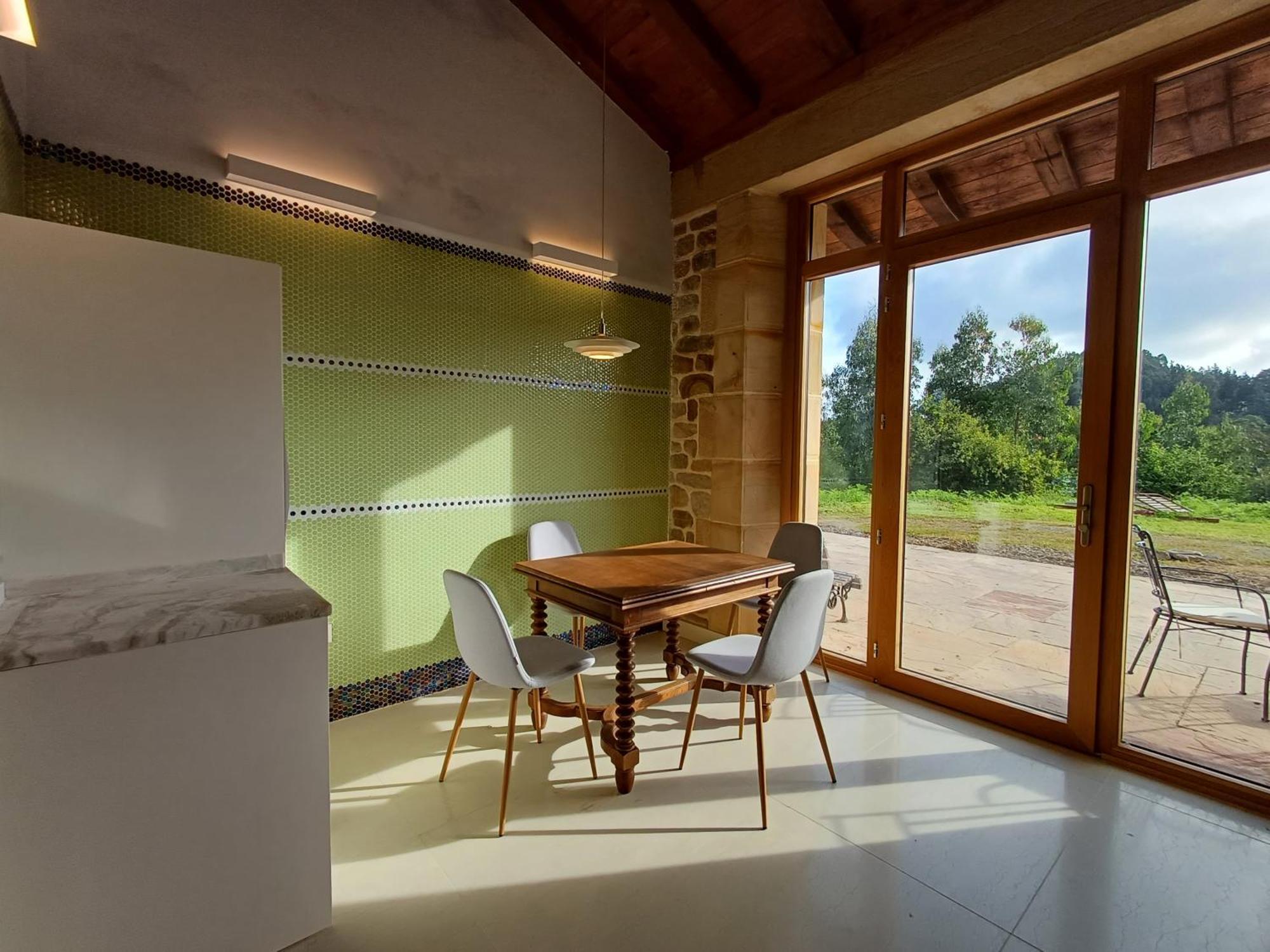 Amplio Apartamento Con Jardin En Casa Rural Haritza Con Vistas Al Mar Ea Extérieur photo