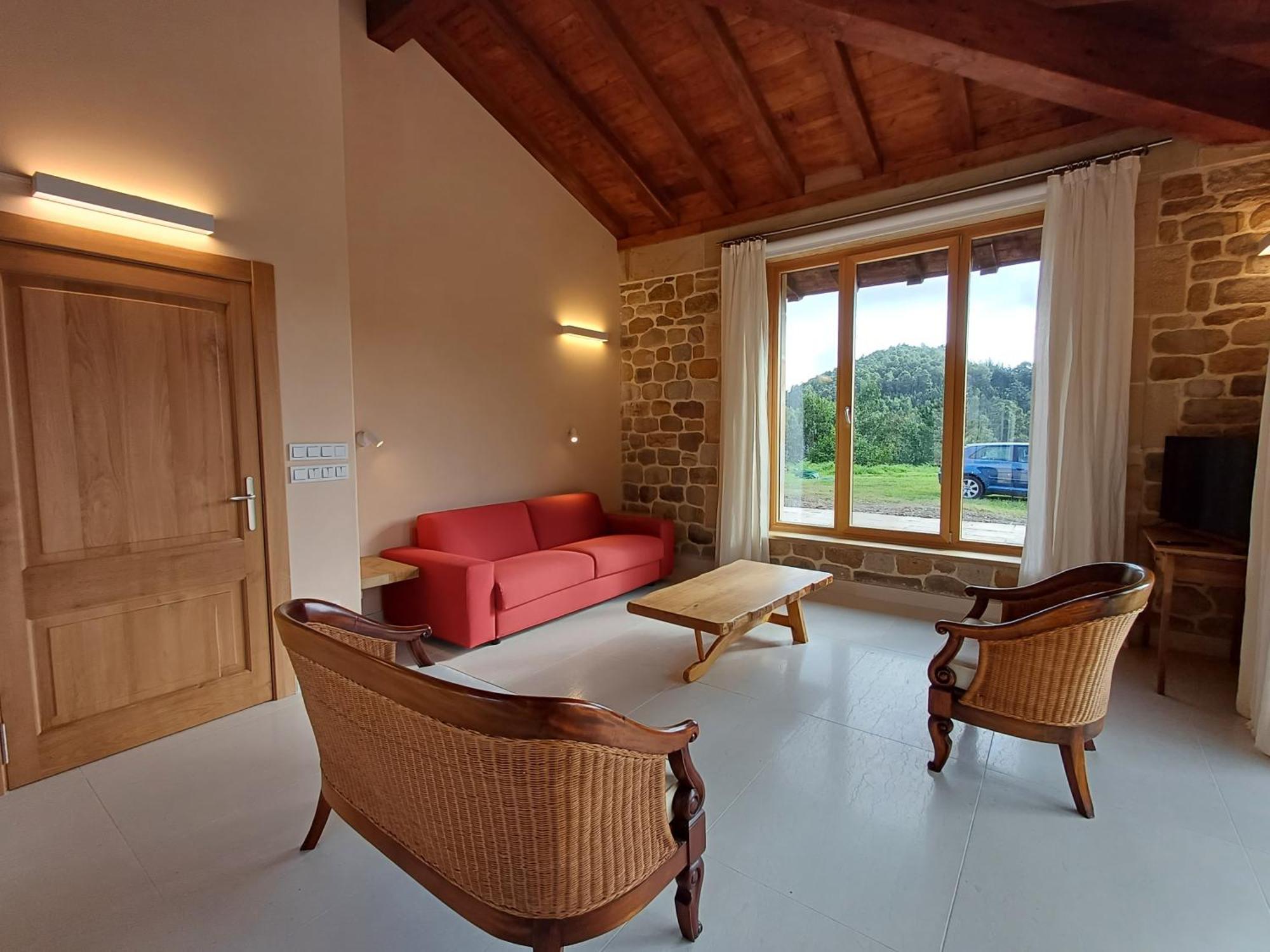 Amplio Apartamento Con Jardin En Casa Rural Haritza Con Vistas Al Mar Ea Extérieur photo