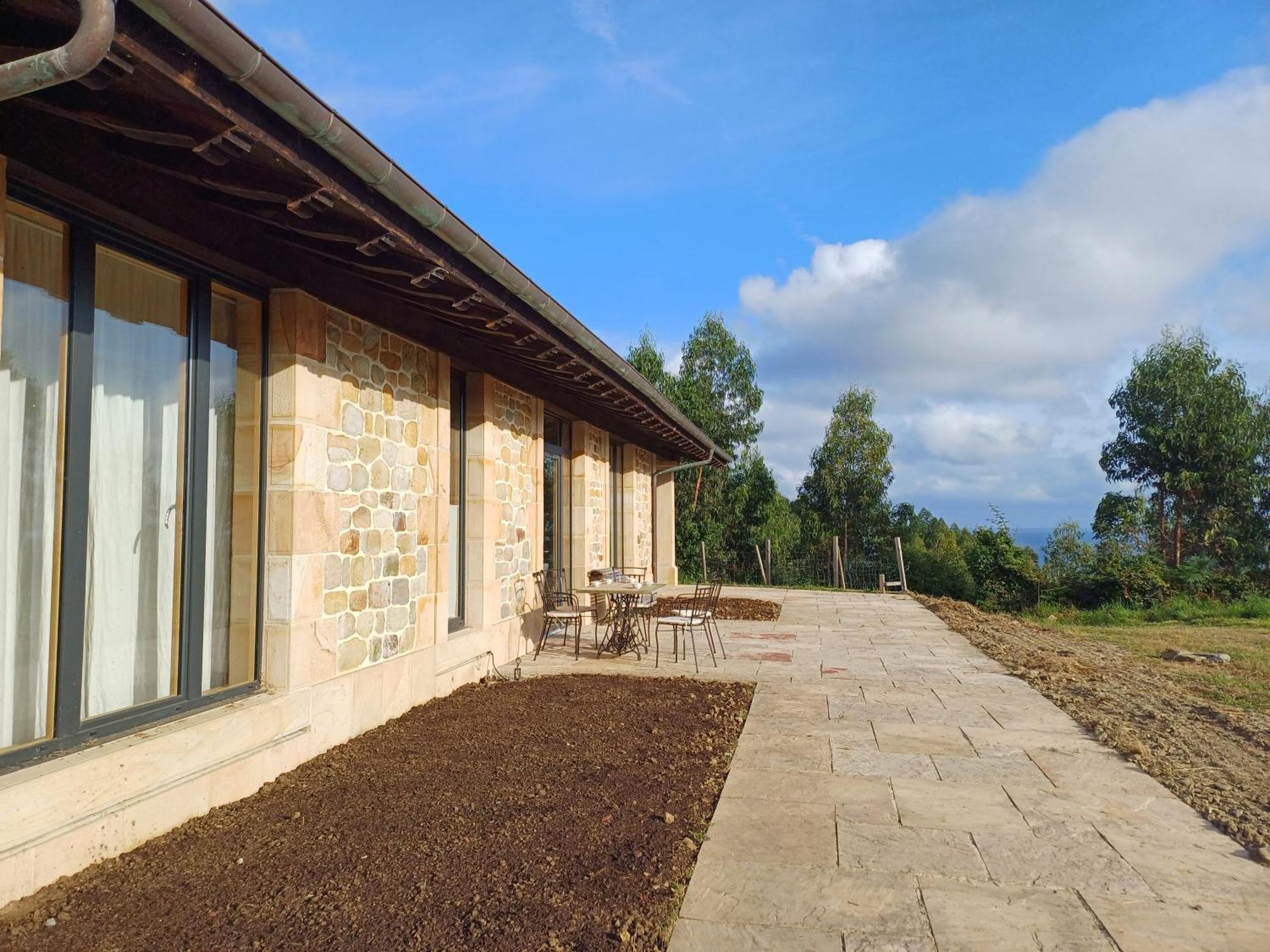 Amplio Apartamento Con Jardin En Casa Rural Haritza Con Vistas Al Mar Ea Extérieur photo