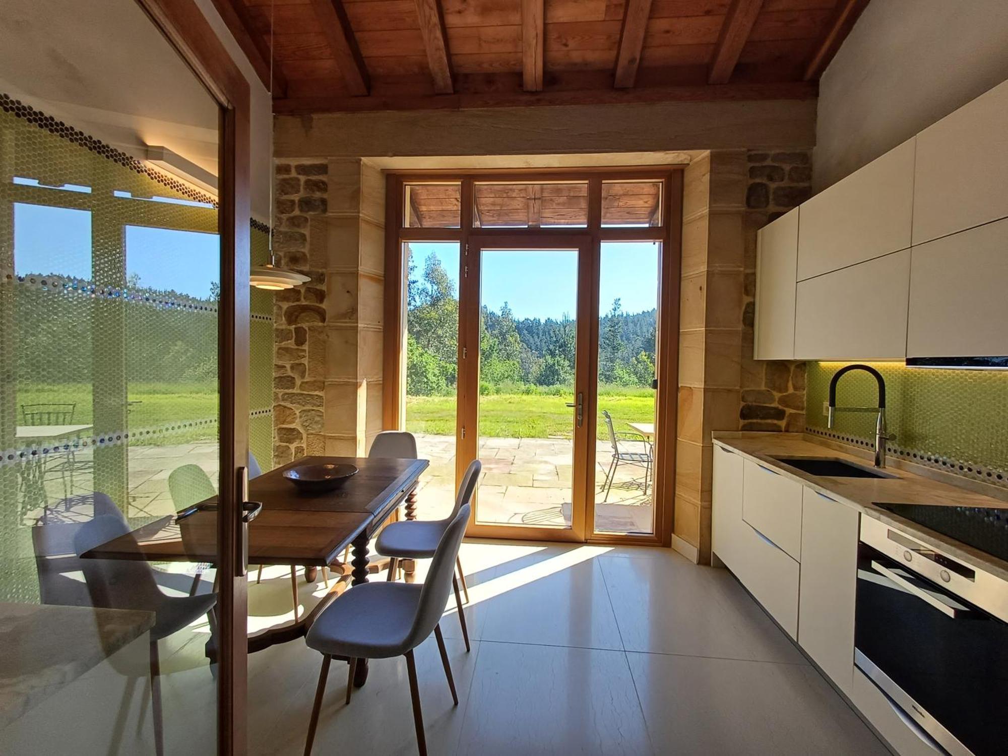 Amplio Apartamento Con Jardin En Casa Rural Haritza Con Vistas Al Mar Ea Extérieur photo