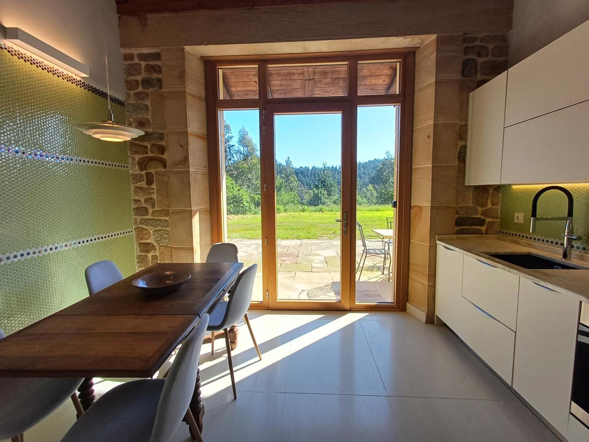 Amplio Apartamento Con Jardin En Casa Rural Haritza Con Vistas Al Mar Ea Extérieur photo